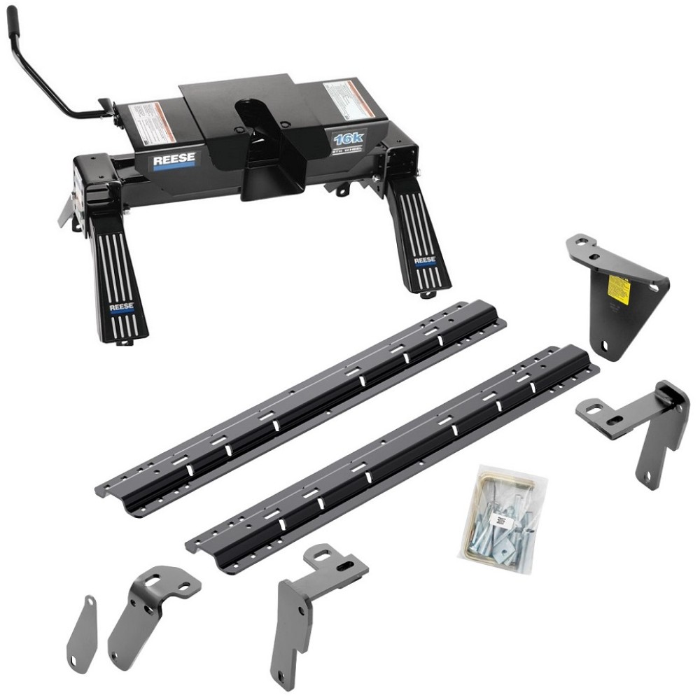 Reese Quick Install Rail Kit and 16K Dual Jaw 5th Wheel Hitch